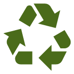Recycle Icon Forrest Green