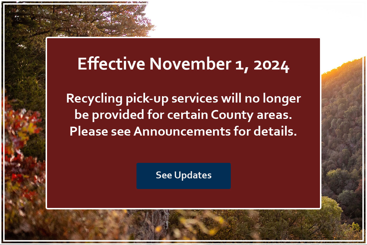 Recycle pick up ending alert for Carroll County Solid Waste